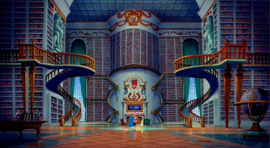 Beauty and the Beast Library Hidden Mickey
