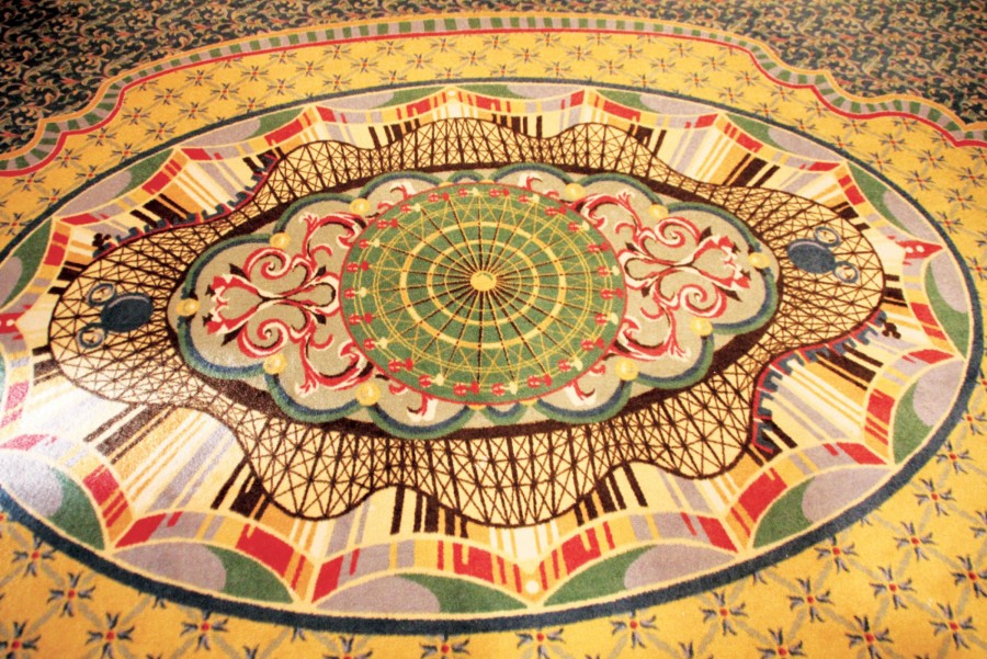 Disney's Boardwalk Resort Hidden Mickeys Rollercoaster Carpet