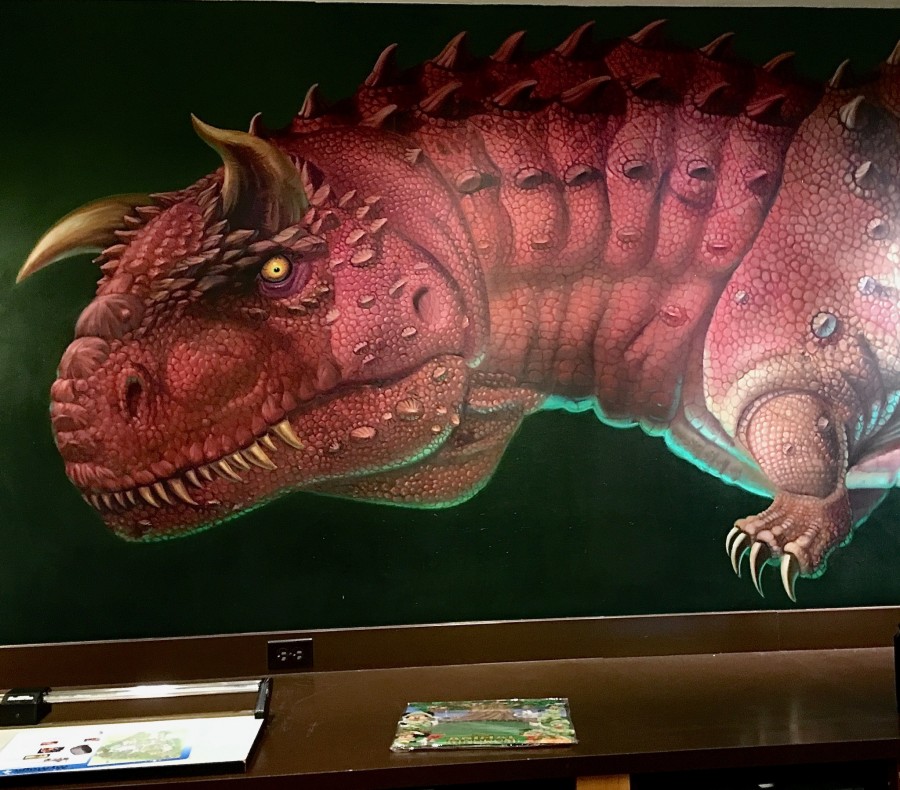 Dinosaur Mural Hidden Mickey