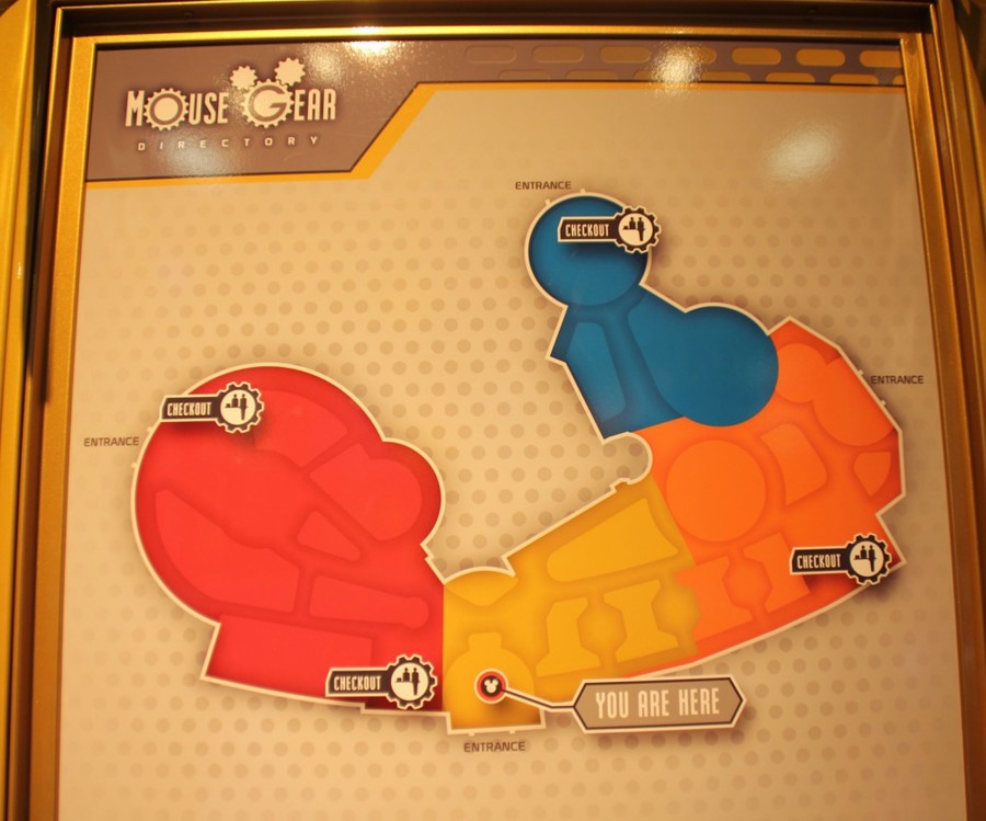 Mouse Gear Shop Map Hidden Mickey