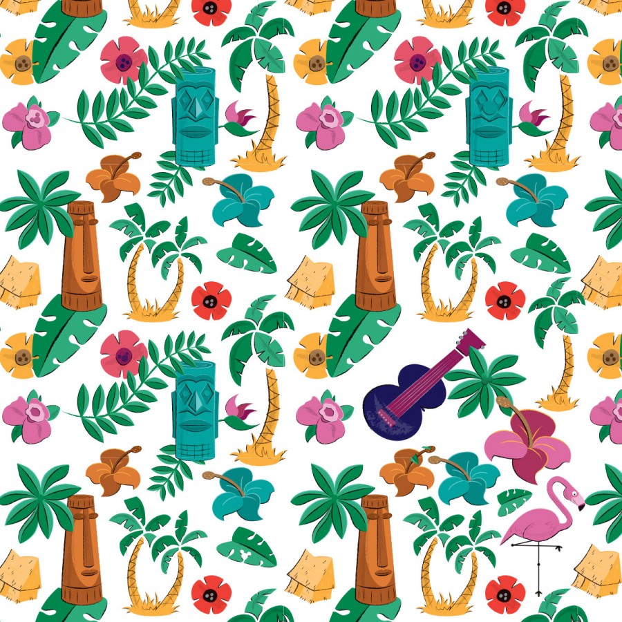 Hawaiian themed Hidden Mickey Brainteaser