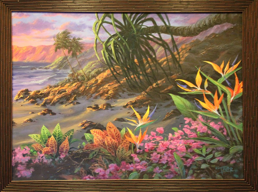 Polynesian Resort Thor Painting Hidden Mickey