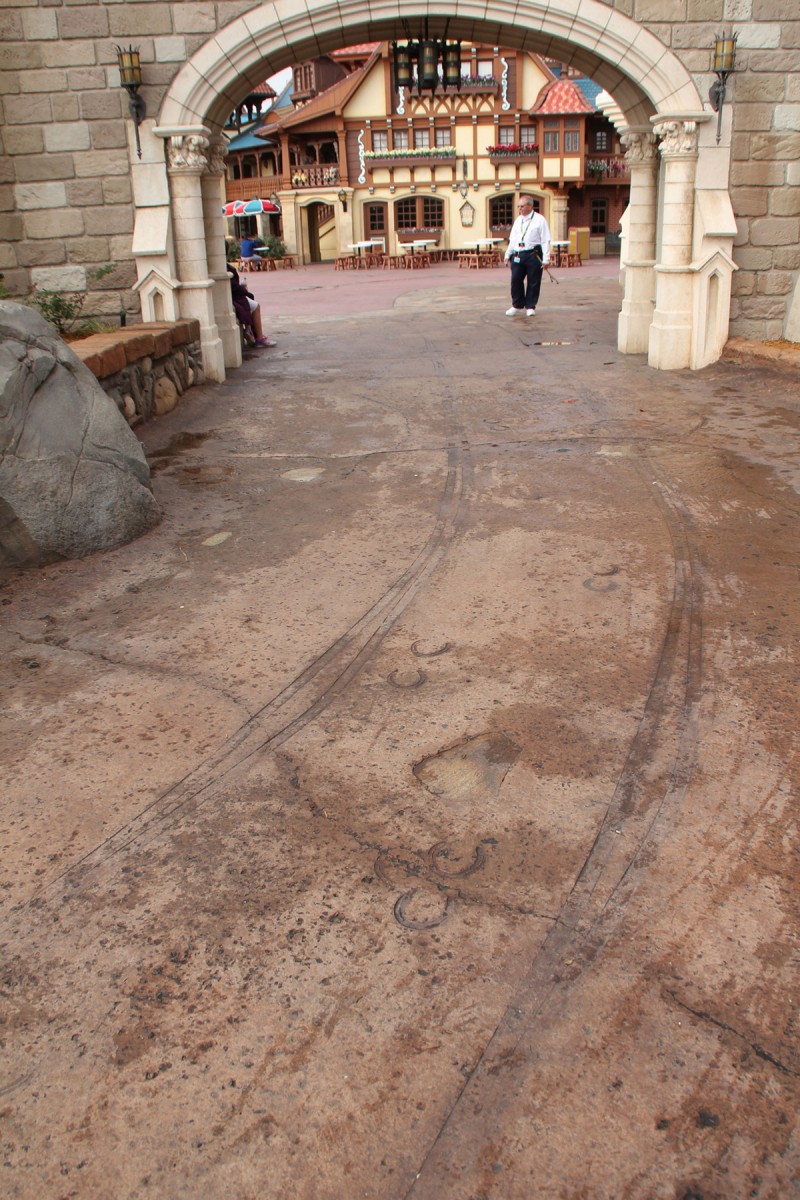 Fantasyland Horse Hoof Tracks Hidden Mickey
