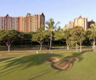 Aulani Golf Course Bunker Hidden Mickey