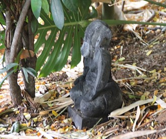 Hidden Menehune Between Lobby and Parking Area