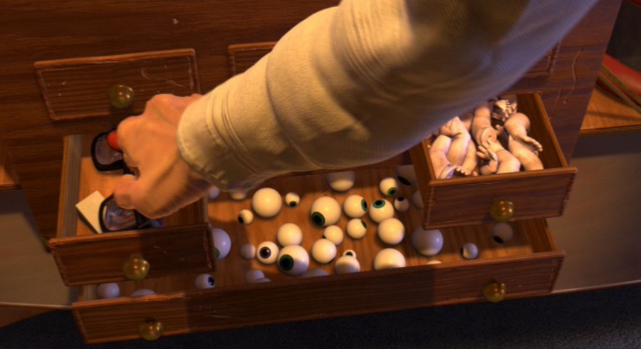 Toy Story 2 Hidden Mickey Al's apartment