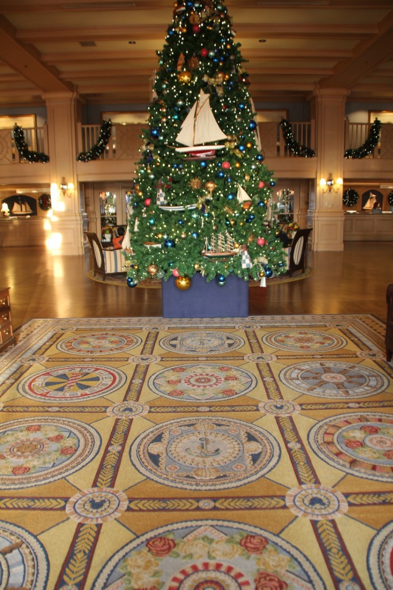 Disney's Yacht Club Resort Carpet Hidden Mickey