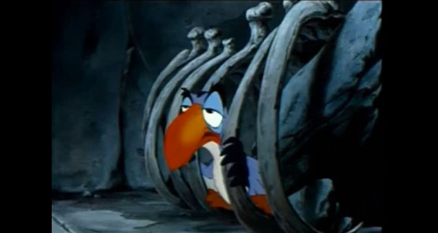 Zazu sings "It's a small world" like in Magic Kingdom and Disneyland